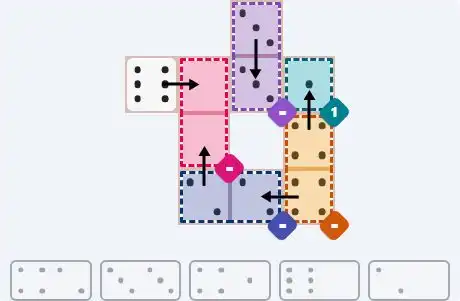 NYT Pips April 19, 2026 easy puzzle full solution grid with all hints completed