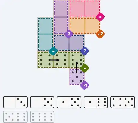 Pips hint for April 19, 2026 – medium level puzzle grid highlighting important moves and hints