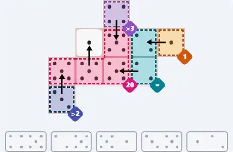 NYT Pips April 22, 2026 easy puzzle full solution grid with all hints completed