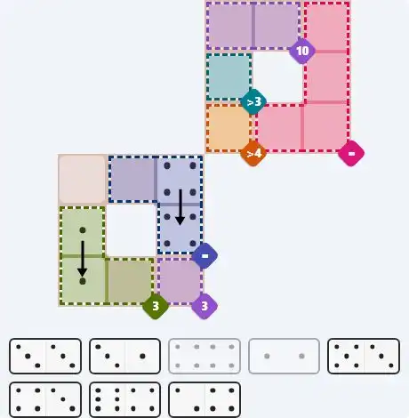 Pips hint for April 23, 2026 – medium level puzzle grid highlighting important moves and hints