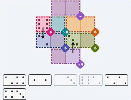 Pips hint for April 25, 2026 – medium level puzzle grid highlighting important moves and hints