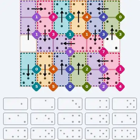 NYT Pips April 28, 2026 hard puzzle full solution grid showing final answer with hints