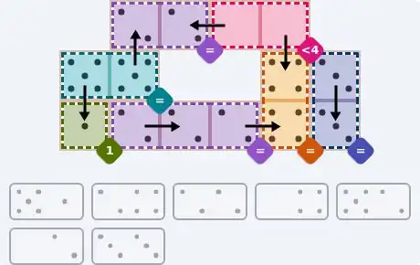 NYT Pips April 28, 2026 medium puzzle full solution grid with completed hints