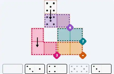 Pips hint for April 3, 2026 – easy level puzzle grid showing key first steps and strategy