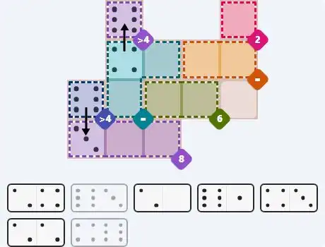 Pips hint for April 3, 2026 – medium level puzzle grid highlighting important moves and hints