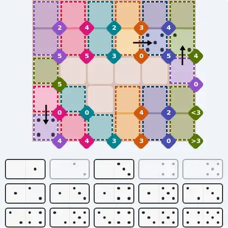 Pips hint for April 30, 2026 – hard level puzzle grid with critical first placements and strategy
