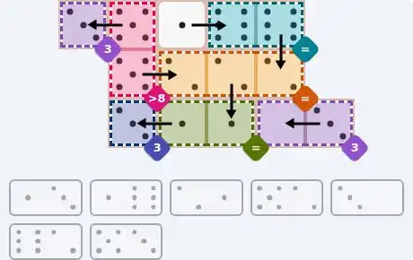 NYT Pips April 30, 2026 medium puzzle full solution grid with completed hints