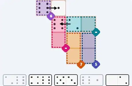 Pips hint for April 4, 2026 – easy level puzzle grid showing key first steps and strategy