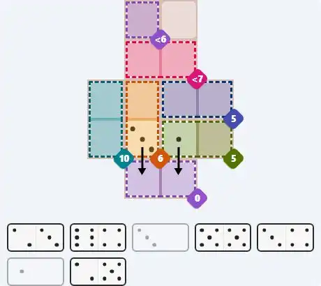 Pips hint for April 4, 2026 – medium level puzzle grid highlighting important moves and hints