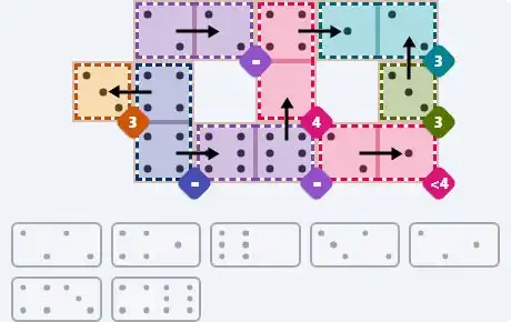 NYT Pips April 5, 2026 medium puzzle full solution grid with completed hints