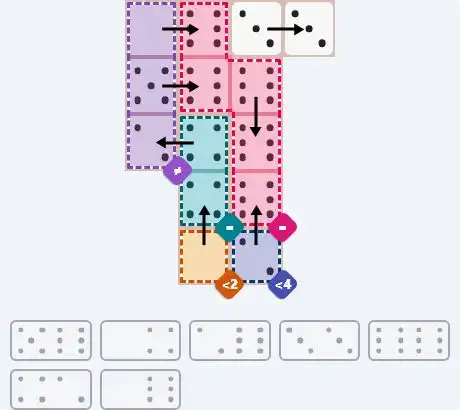 NYT Pips April 6, 2026 medium puzzle full solution grid with completed hints