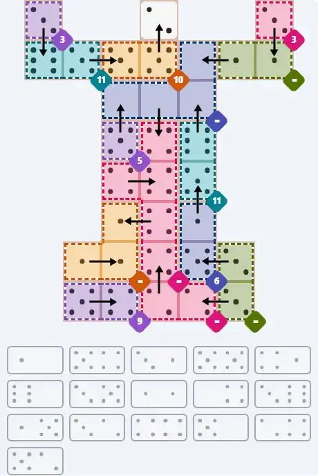 NYT Pips April 8, 2026 hard puzzle full solution grid showing final answer with hints