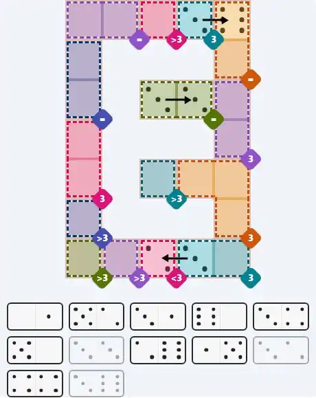 Pips hint for April 9, 2026 – hard level puzzle grid with critical first placements and strategy