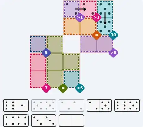 Pips hint for May 1, 2026 – medium level puzzle grid highlighting important moves and hints