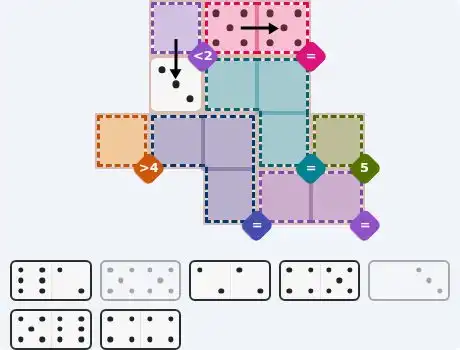 Pips hint for May 2, 2026 – medium level puzzle grid highlighting important moves and hints
