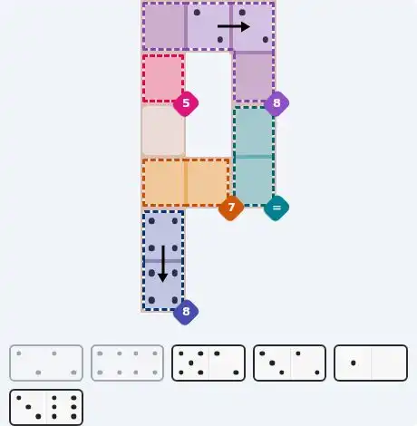Pips hint for June 2, 2026 – easy level puzzle grid showing key first steps and strategy