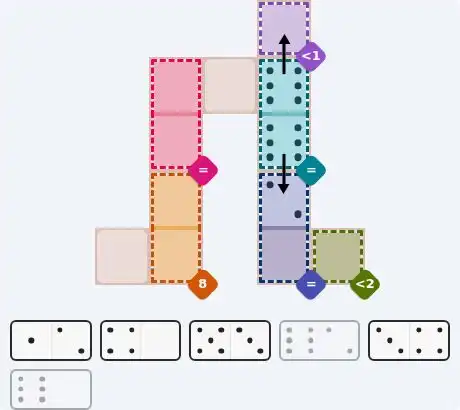 Pips hint for May 10, 2026 – easy level puzzle grid showing key first steps and strategy