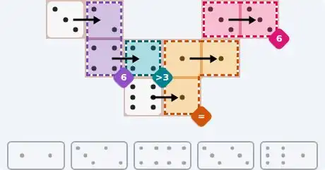 NYT Pips May 12, 2026 easy puzzle full solution grid with all hints completed