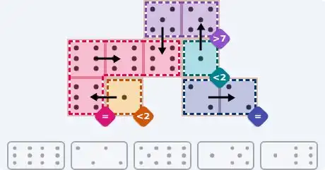 NYT Pips May 14, 2026 easy puzzle full solution grid with all hints completed