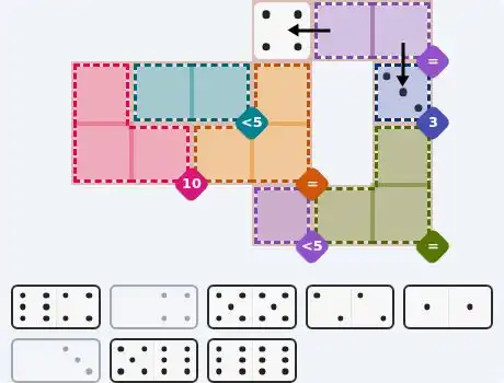 Pips hint for May 14, 2026 – medium level puzzle grid highlighting important moves and hints