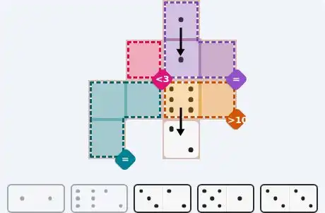 Pips hint for May 16, 2026 – easy level puzzle grid showing key first steps and strategy