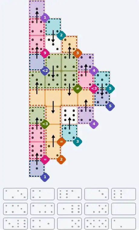 NYT Pips May 16, 2026 hard puzzle full solution grid showing final answer with hints