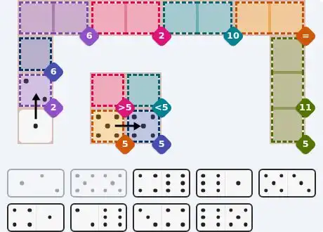 Pips hint for May 16, 2026 – medium level puzzle grid highlighting important moves and hints