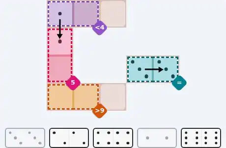 Pips hint for May 19, 2026 – easy level puzzle grid showing key first steps and strategy