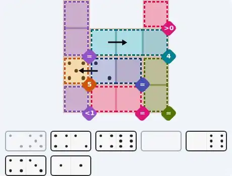 Pips hint for May 20, 2026 – medium level puzzle grid highlighting important moves and hints