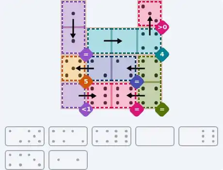 NYT Pips May 20, 2026 medium puzzle full solution grid with completed hints