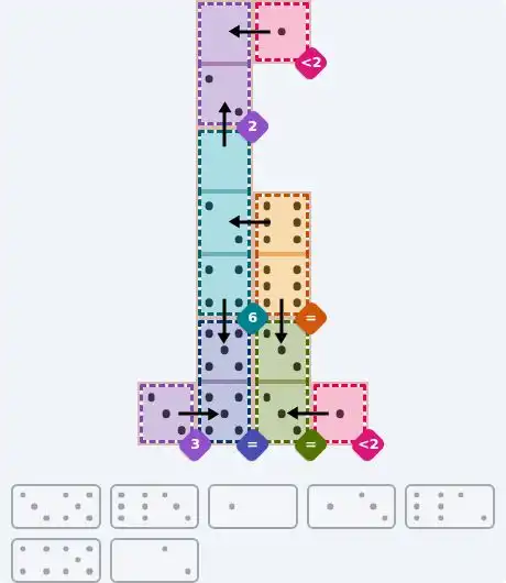 NYT Pips May 21, 2026 medium puzzle full solution grid with completed hints