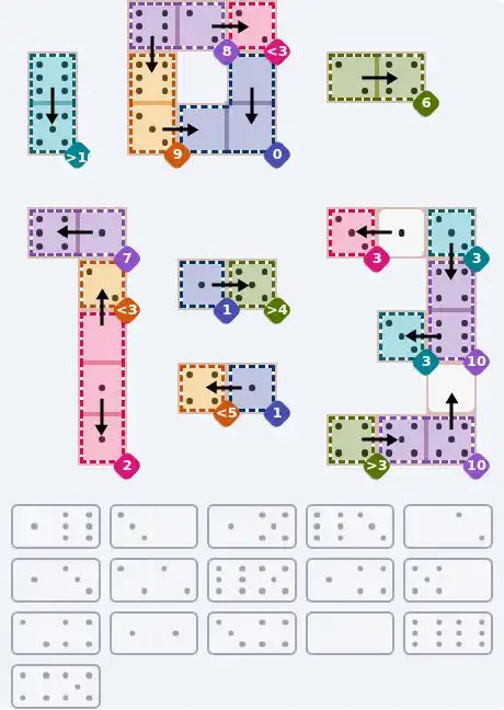 NYT Pips May 22, 2026 hard puzzle full solution grid showing final answer with hints