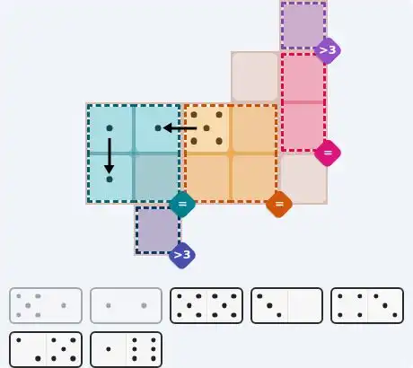 Pips hint for May 23, 2026 – medium level puzzle grid highlighting important moves and hints