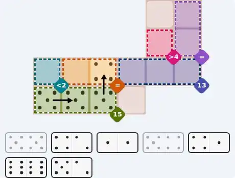 Pips hint for May 24, 2026 – medium level puzzle grid highlighting important moves and hints