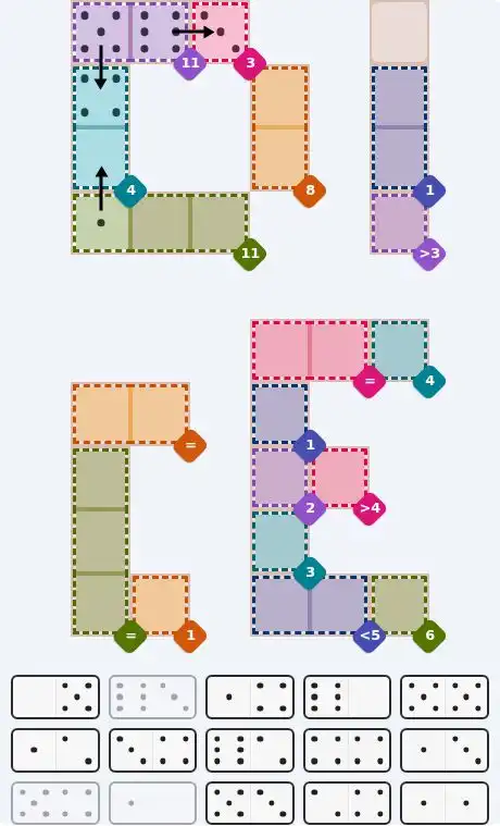Pips hint for May 25, 2026 – hard level puzzle grid with critical first placements and strategy