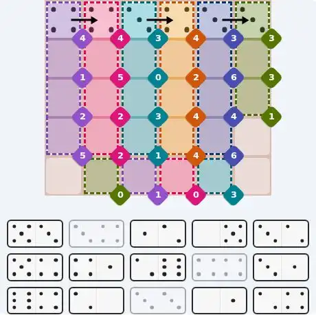 Pips hint for May 27, 2026 – hard level puzzle grid with critical first placements and strategy