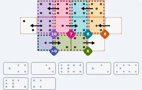 NYT Pips May 27, 2026 medium puzzle full solution grid with completed hints