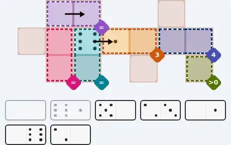 Pips hint for May 29, 2026 – medium level puzzle grid highlighting important moves and hints