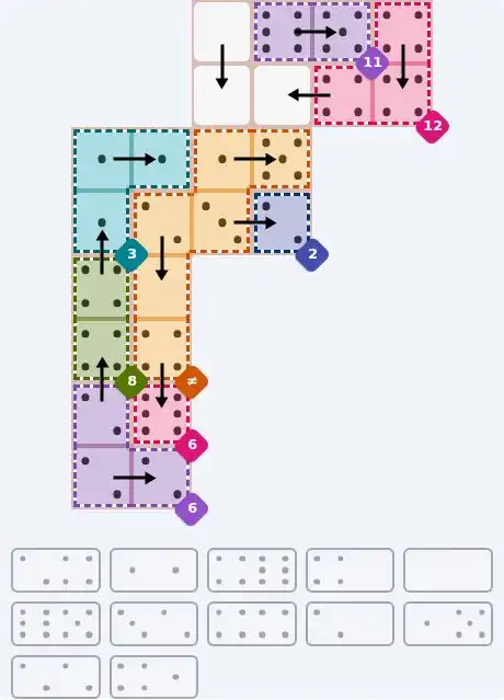 NYT Pips May 3, 2026 hard puzzle full solution grid showing final answer with hints