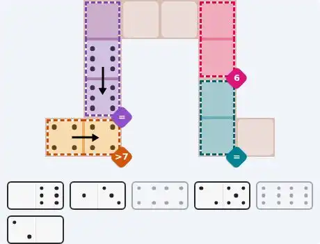 Pips hint for May 30, 2026 – easy level puzzle grid showing key first steps and strategy