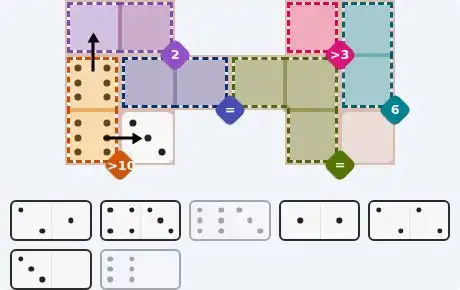 Pips hint for May 4, 2026 – medium level puzzle grid highlighting important moves and hints