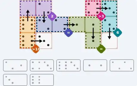 NYT Pips May 4, 2026 medium puzzle full solution grid with completed hints