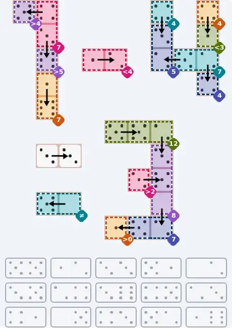 NYT Pips May 5, 2026 hard puzzle full solution grid showing final answer with hints