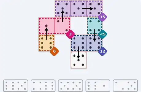 NYT Pips May 6, 2026 easy puzzle full solution grid with all hints completed