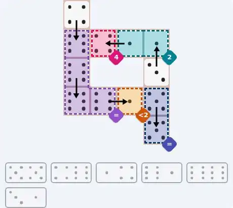 NYT Pips May 7, 2026 easy puzzle full solution grid with all hints completed