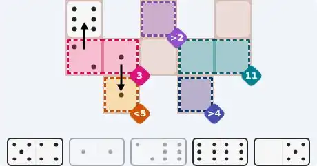 Pips hint for July 1, 2026 – easy level puzzle grid showing key first steps and strategy