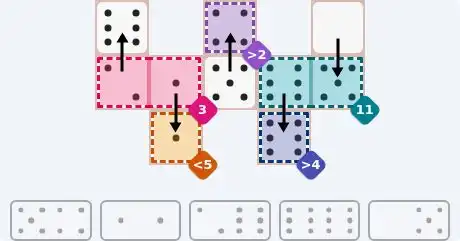 NYT Pips July 1, 2026 easy puzzle full solution grid with all hints completed