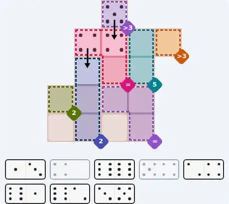 Pips hint for July 1, 2026 – medium level puzzle grid highlighting important moves and hints
