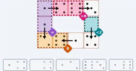 NYT Pips June 10, 2026 easy puzzle full solution grid with all hints completed