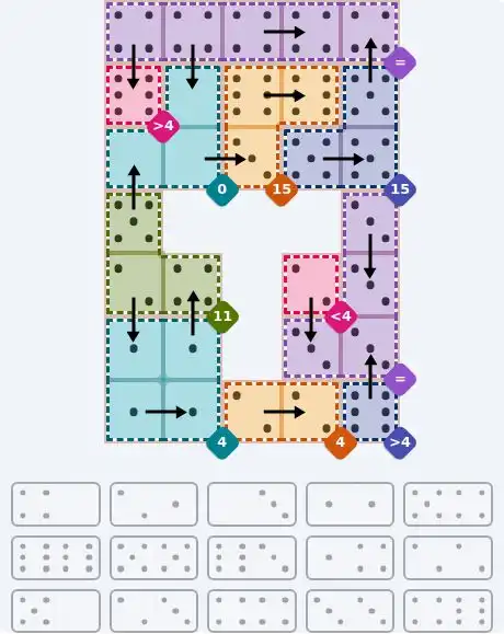 NYT Pips June 10, 2026 hard puzzle full solution grid showing final answer with hints
